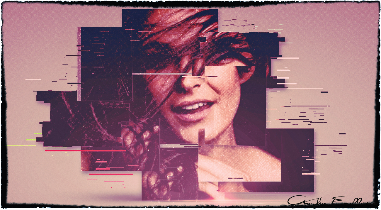 Psychedelic portrait Georgina Holgu&iacute;n